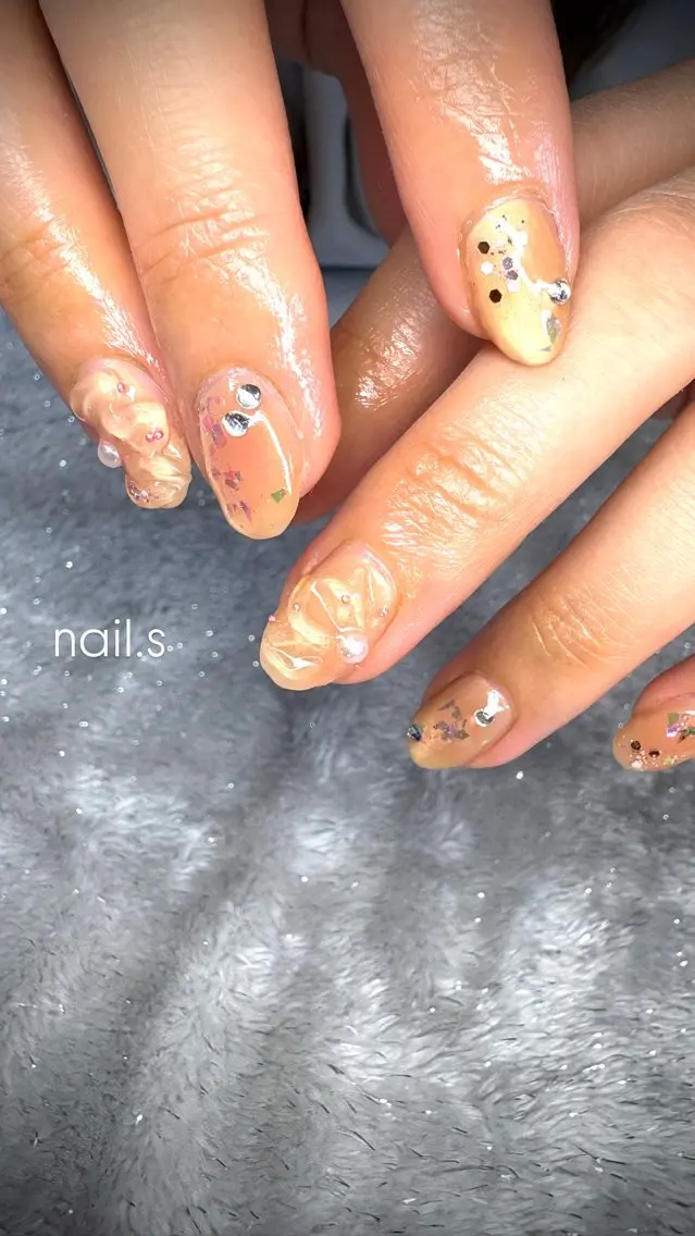ネイル ラメ(グリッター) マグネットネイル ハンドネイル nail.s misatoのネイルデザイン