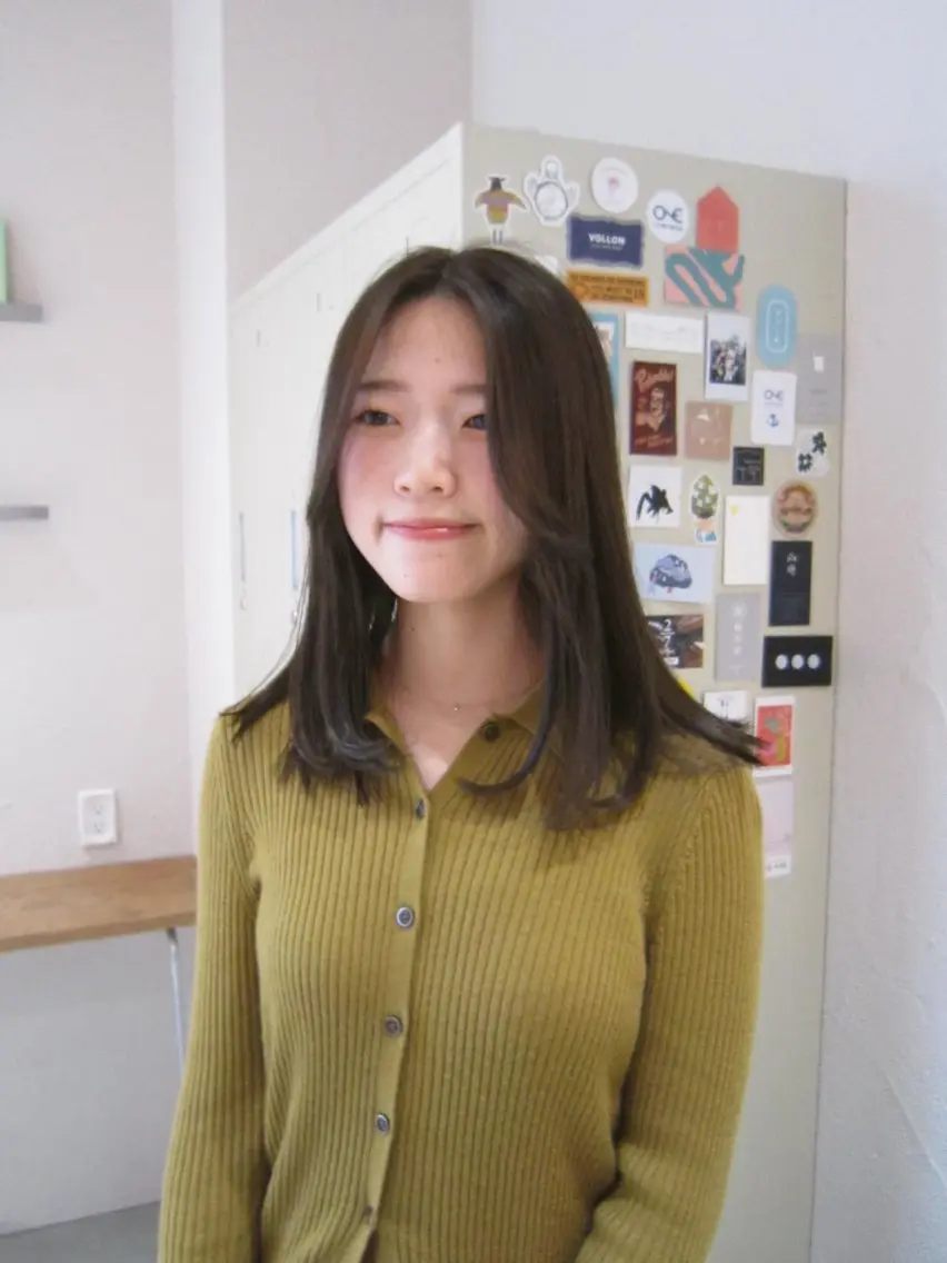 ミディアム カラー 透明感カラー オリーブカラー ヘアカラー ヘッドスパ 🌷似合わせカラー 🌷/岡崎/アイ🐰のヘアスタイル