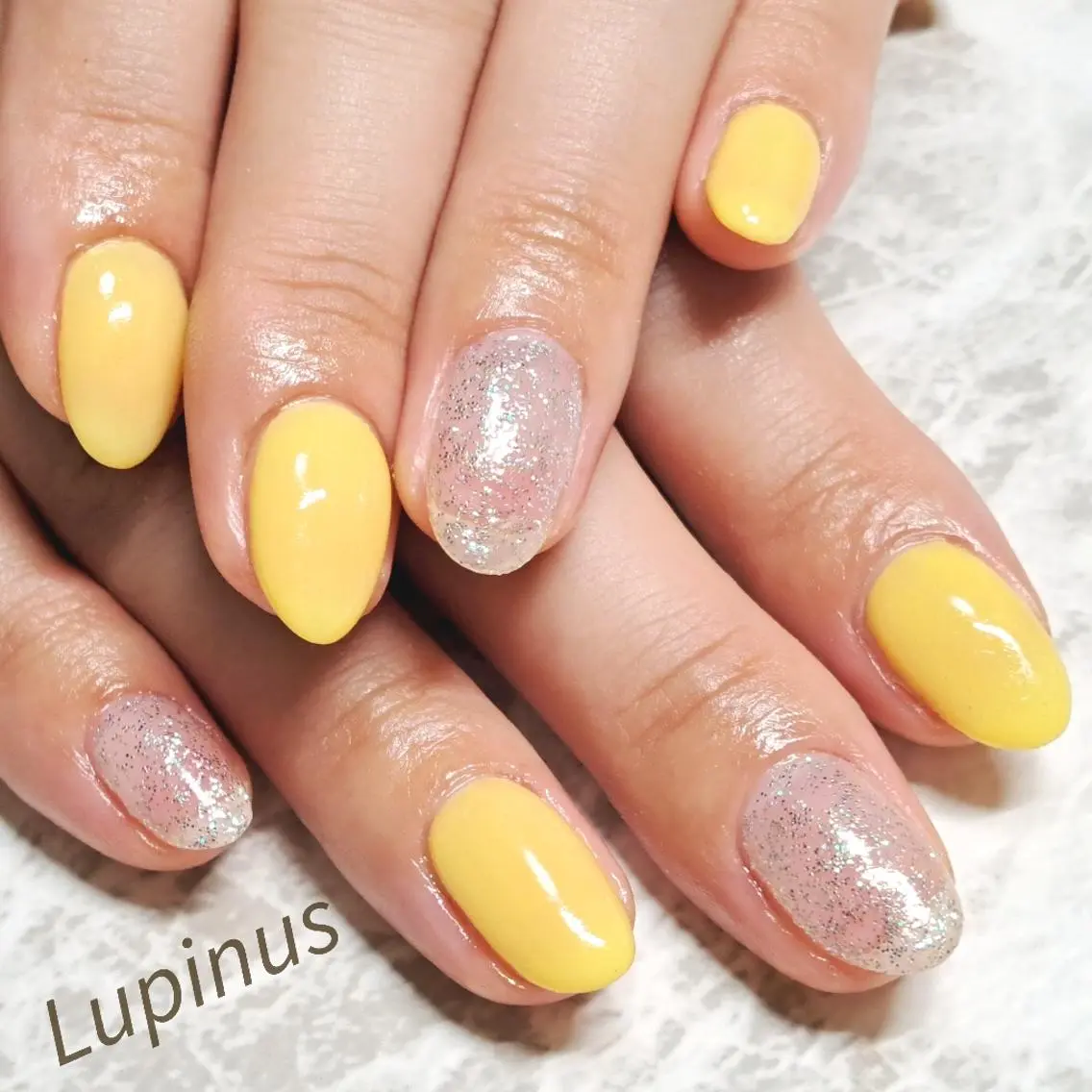 ネイル 黄色 Lupinus ルピナスのネイルデザイン