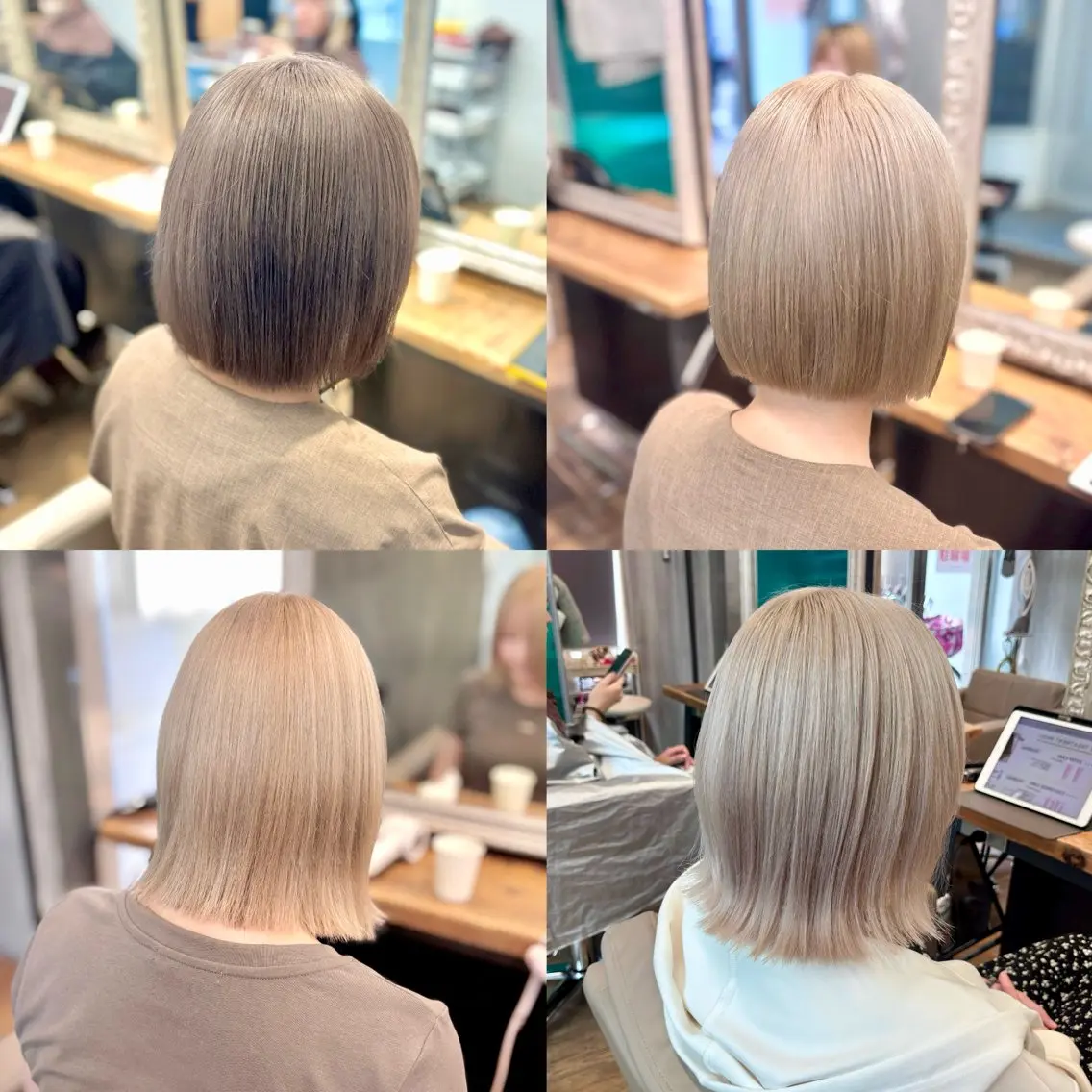 ミディアム カット ヘアカラー 💖saki/店長 /ハイトーン💖のヘアスタイル