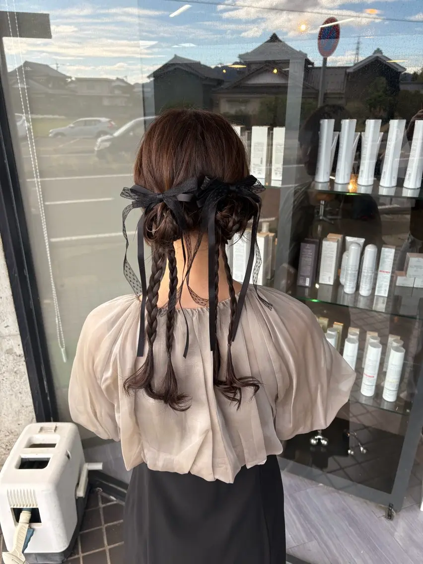 ヘアアレンジ ヘアセット arika マユのヘアスタイル
