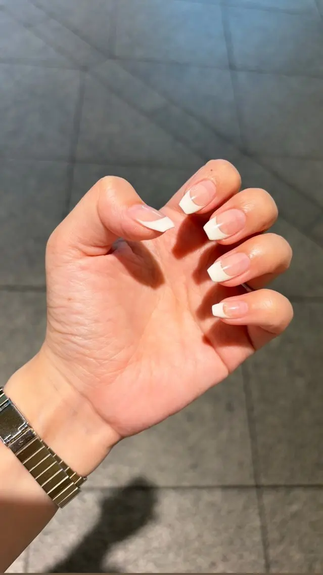 クリアフレンチ💅🤍¥1,950です!※長さだし、補強は不可です😢の写真