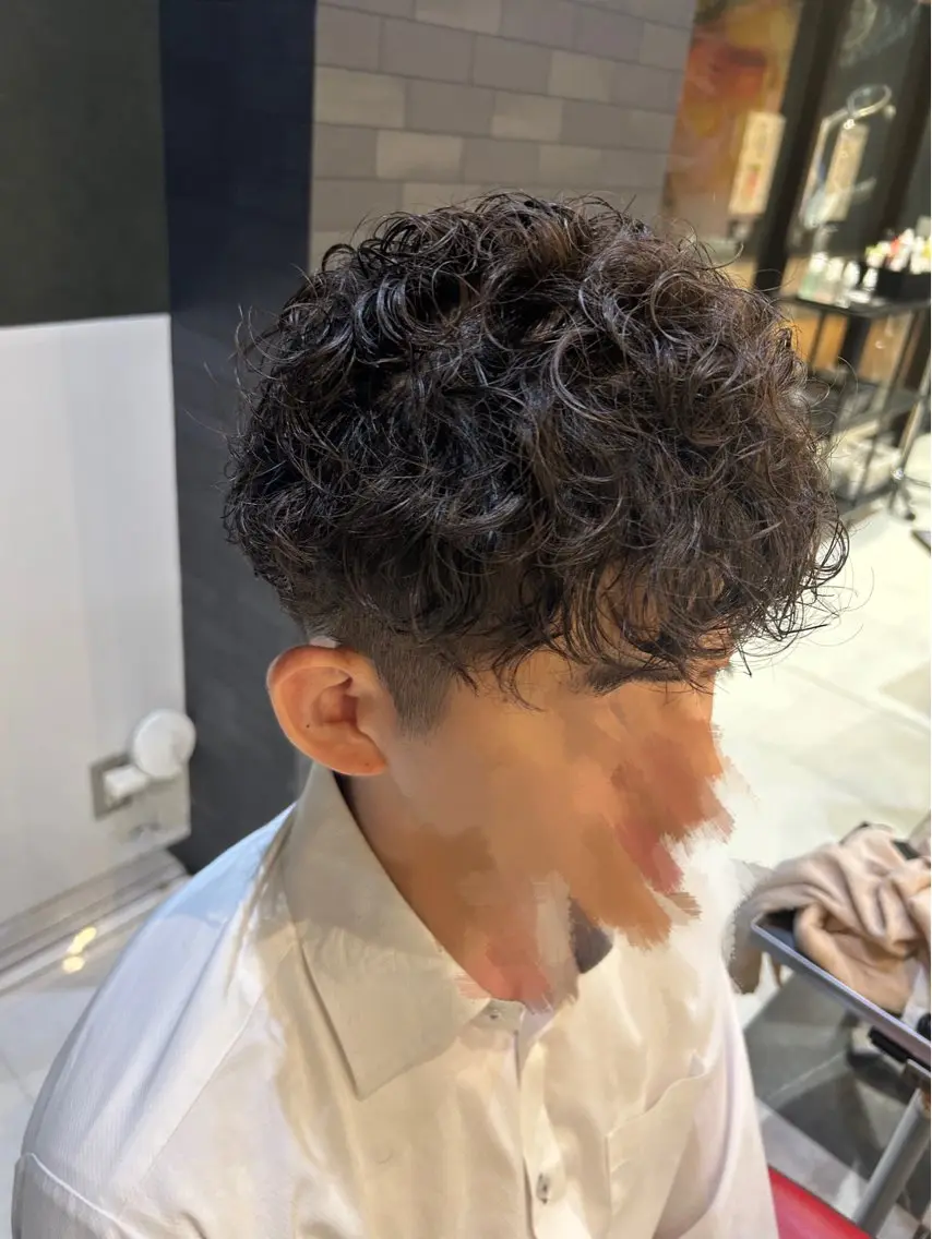 パーマ メンズ カット パーマ 福島 舞のヘアスタイル