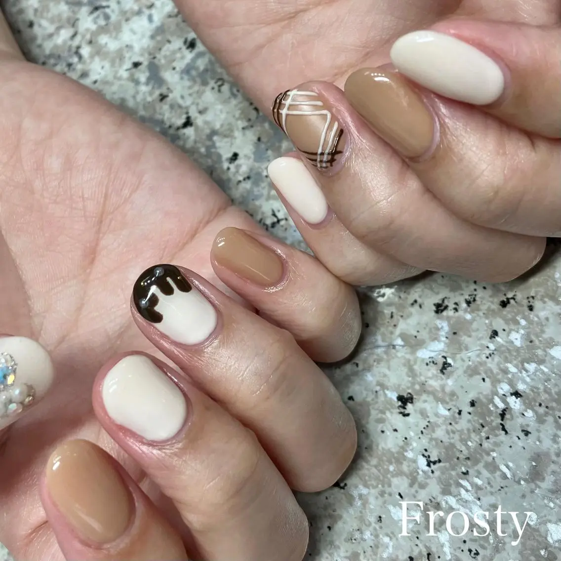 ネイル アートネイル バレンタイン ハンドネイル Mys. 三上紗紀のネイルデザイン