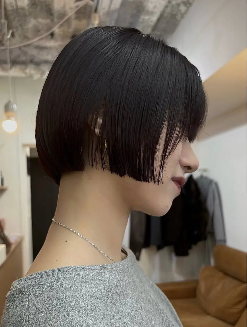 ショート カラー 透明感カラー ボブ 髪質改善 似合わせカット カット ヘアカラー NOViiiCE ボブ/ブリーチなしのヘアスタイル