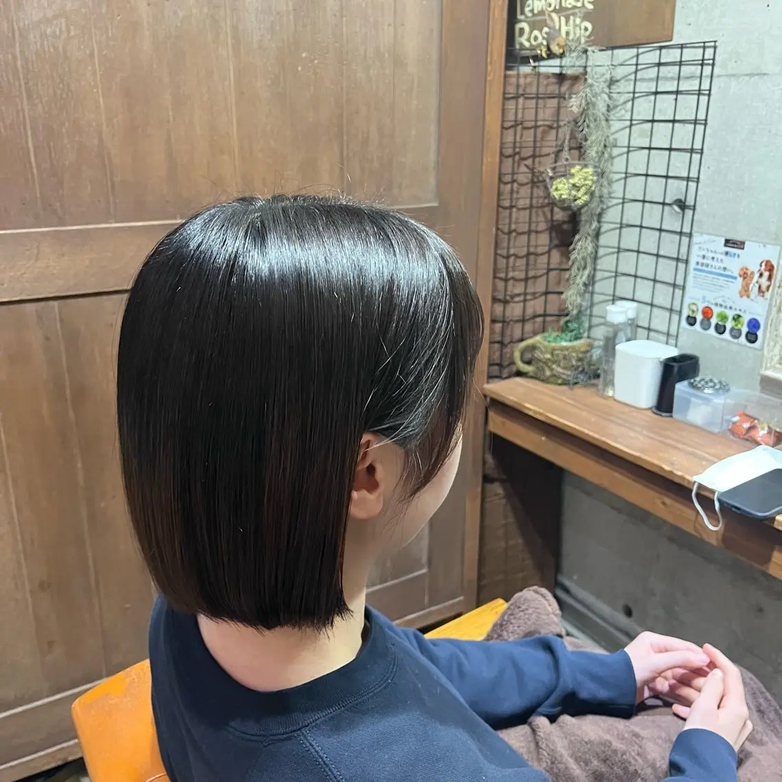 ショート 切りっぱなしボブ ボブ しだ あつきのヘアスタイル