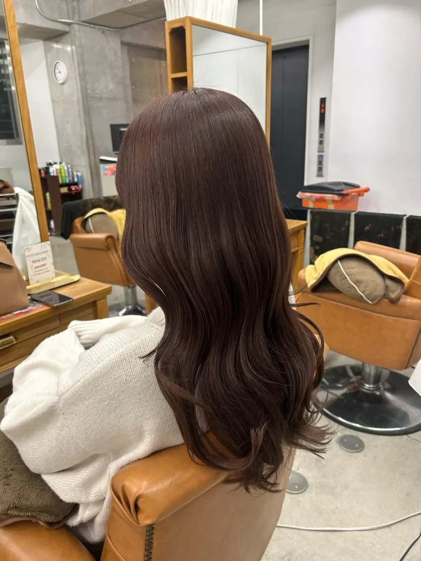 ロング カラー グレージュ ラベンダーカラー ヘアカラー トリートメント 🌼髪質改善/透明感 艶髪タケドミのヘアスタイル