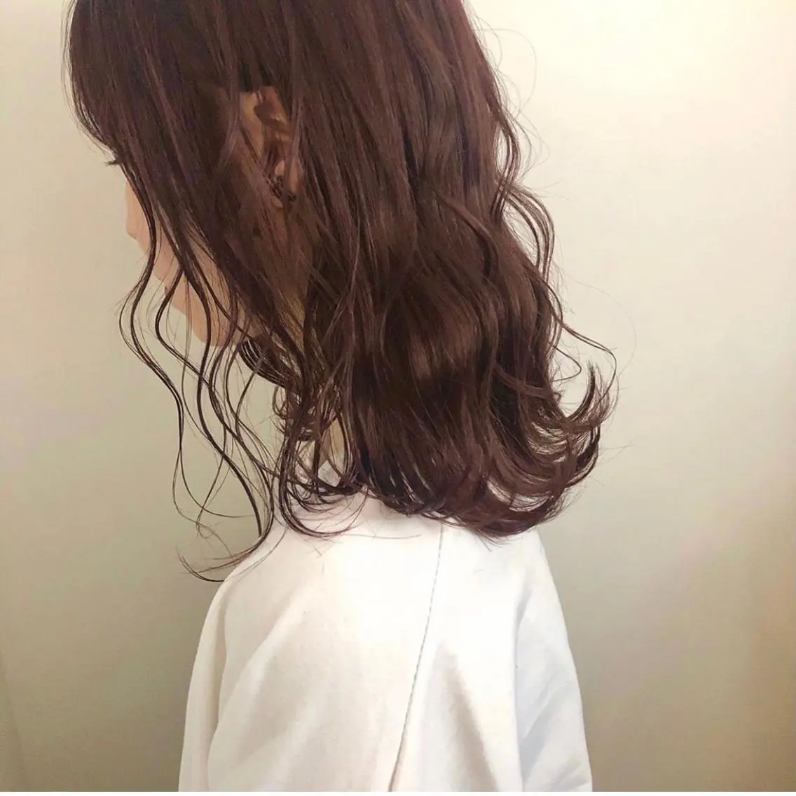 セミロング カラー ブラウンカラー ピンクカラー ピンクブラウン 髪質改善/レイヤー/ お顔まわり/Ami.のヘアスタイル