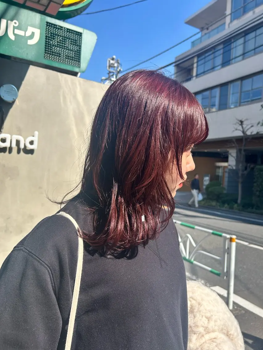 セミロング カラー キノシタナナコ /渋谷/ボブのヘアスタイル