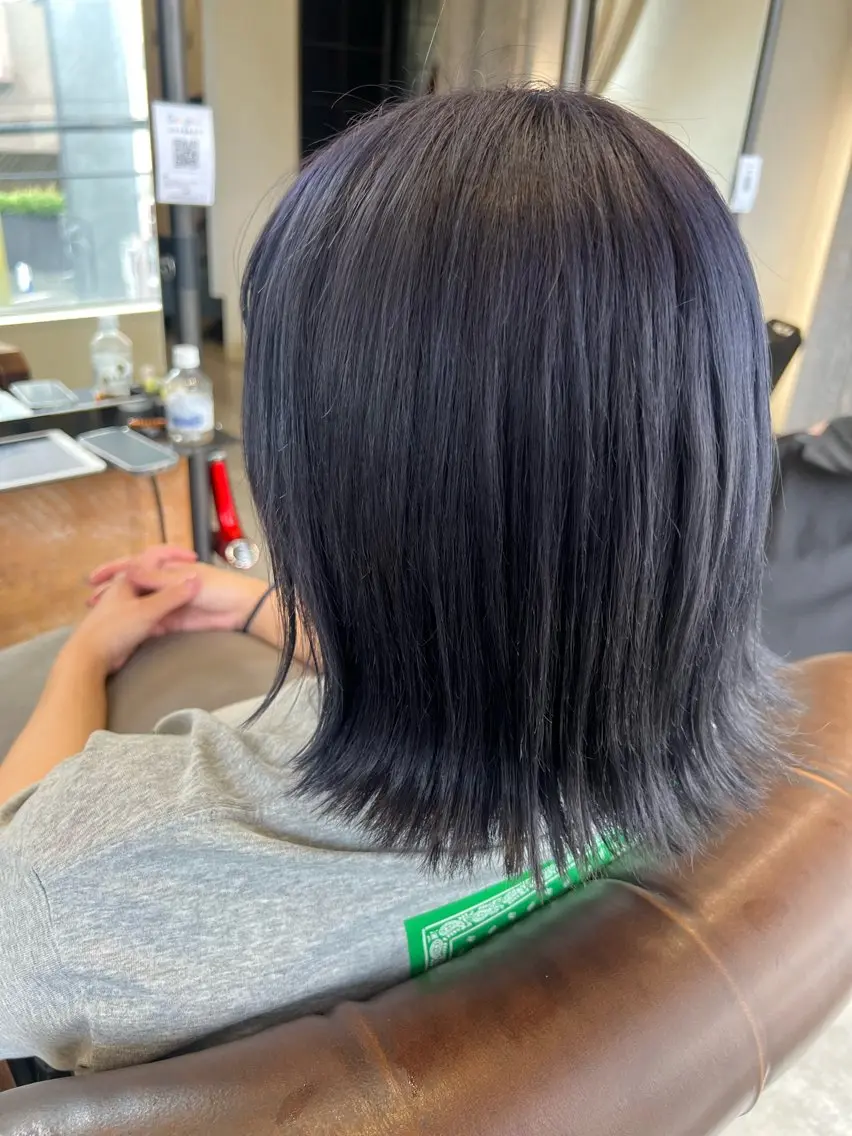 【💙スタンダードメニュー】カットカラー🧡トリートメント💚 #ワンカラーの写真