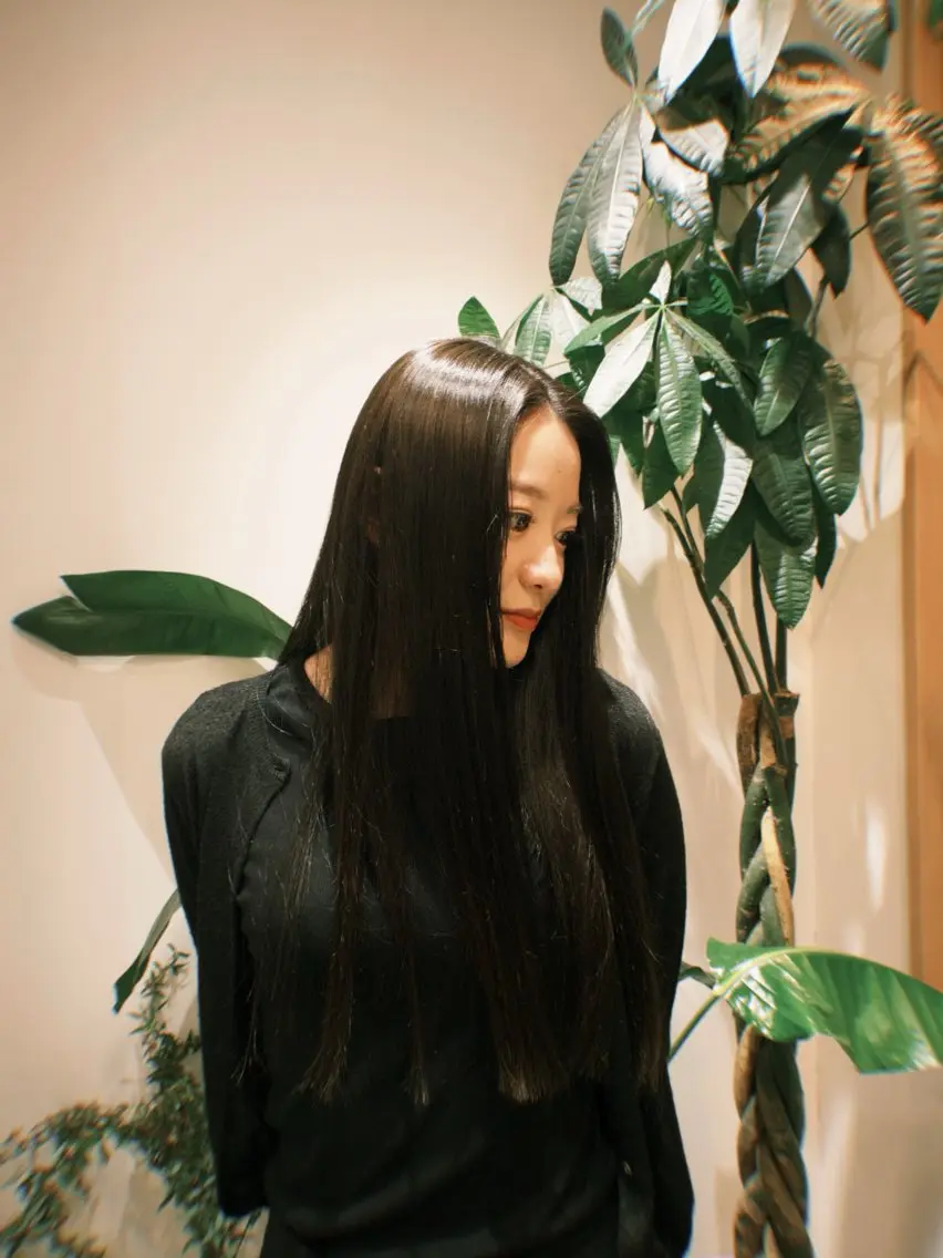 ロング カラー ブラウンカラー 神戸美容室 マオのヘアスタイル