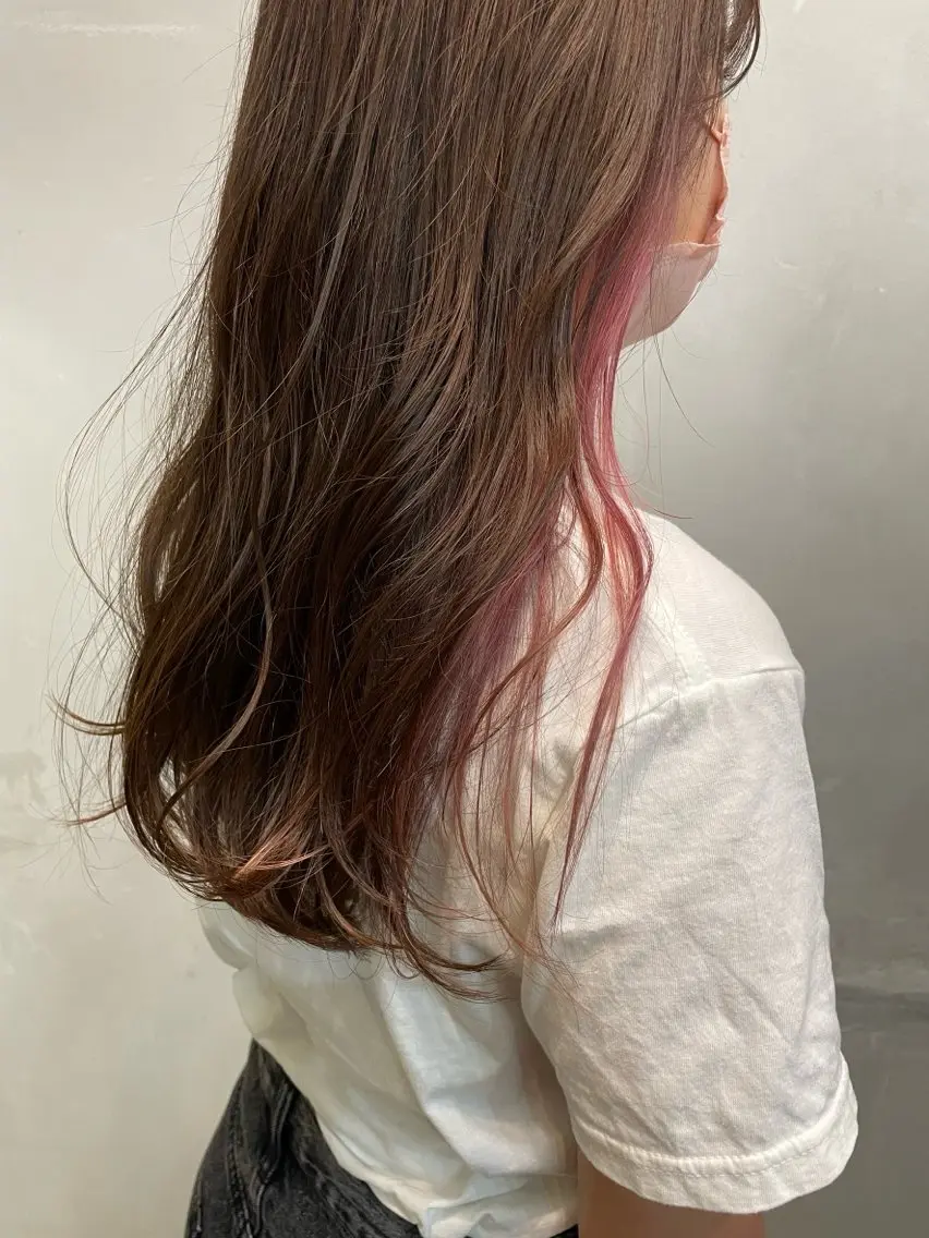 ロング カラー ヘアカラー hair ruup/ 寿音のヘアスタイル