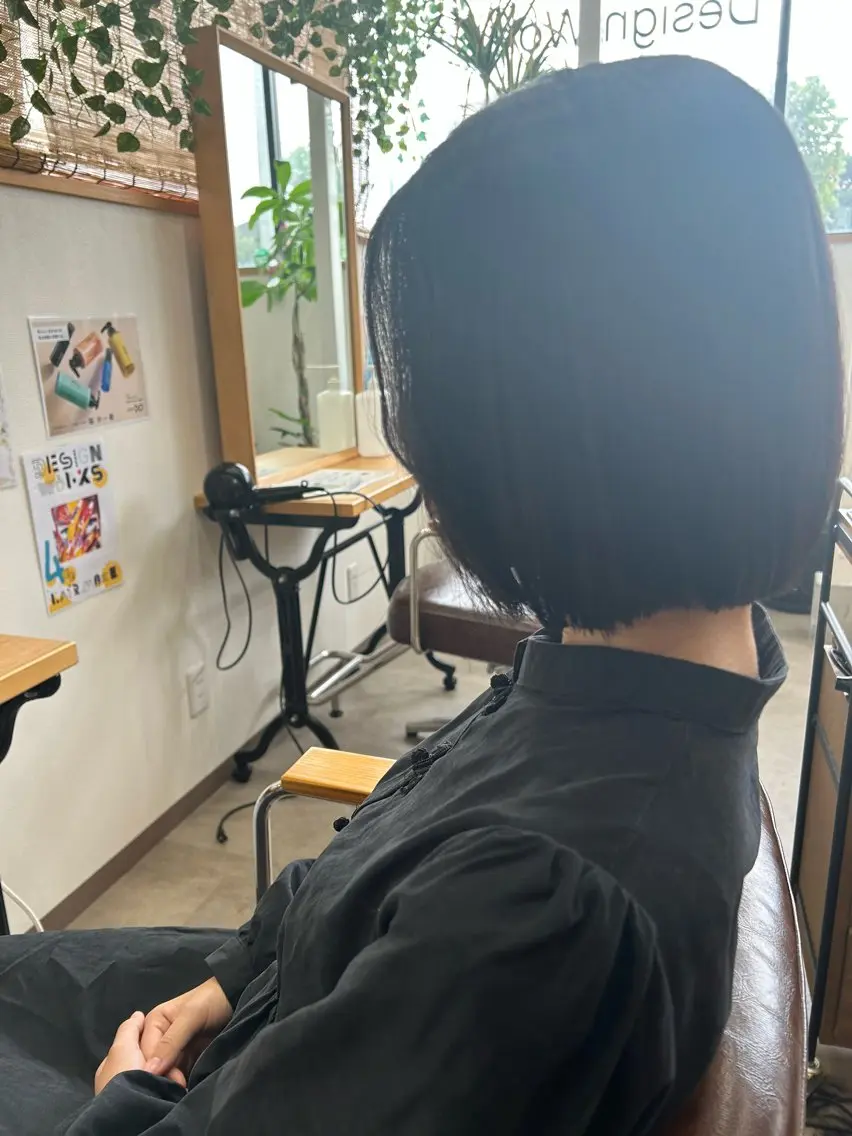 ショート ボブ ブリーチなしベージュ /ヘアセット/ミユのヘアスタイル