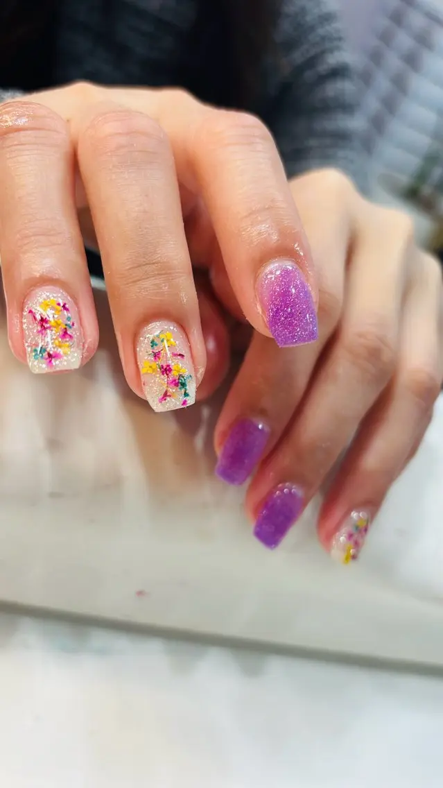 ネイル 春ネイル 鶴橋wooone nail.rieのネイルデザイン