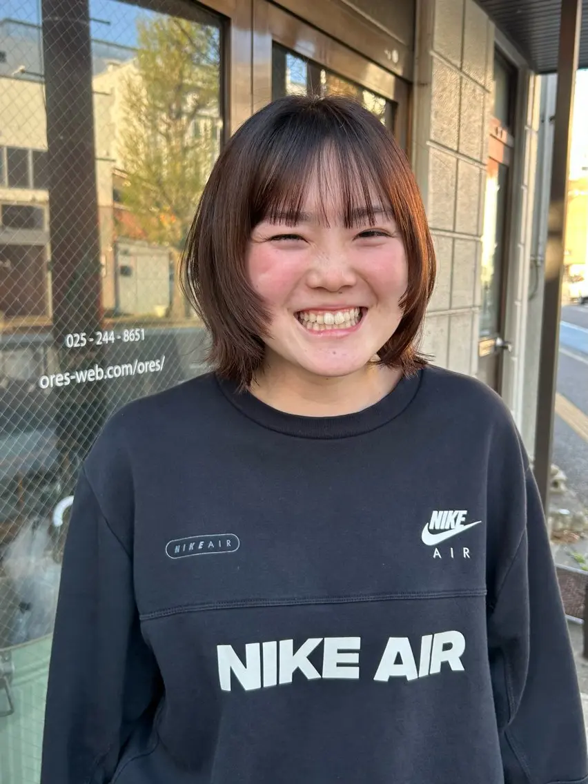 ミディアム ORe'S HAIR BE　GLaDまなみのヘアスタイル