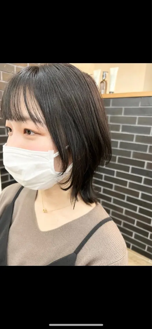 ミディアム ボブ ウルフカット パーマ/ハイライト 💙鶴岡 愛💙のヘアスタイル