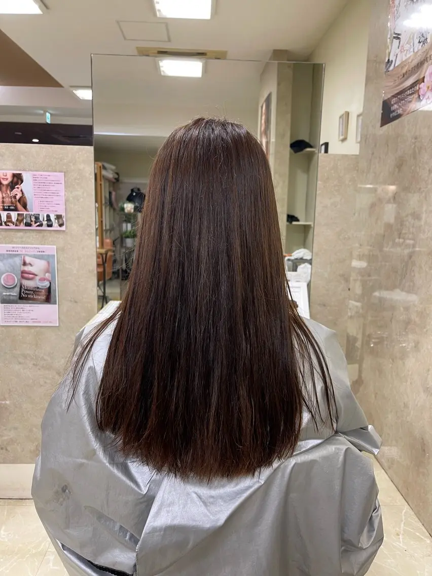 セミロング 髪質改善 縮毛矯正 縮毛・酸性ストレート 特化のヘアスタイル
