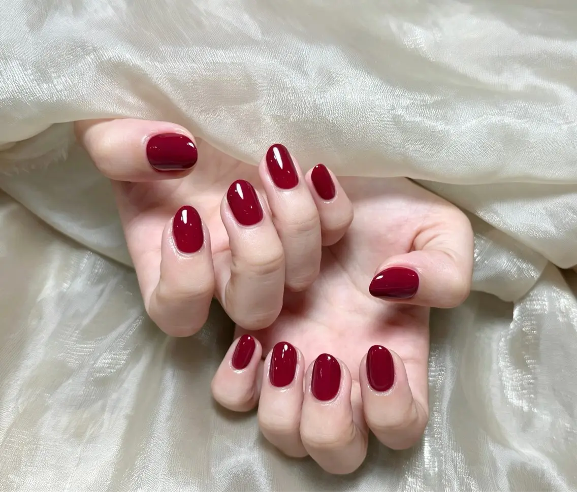 ネイル チークネイル 長さ出し フレンチネイル ジェルネイル 韓国ネイル ハンドネイル Lucky Nail Salon❶のネイルデザイン
