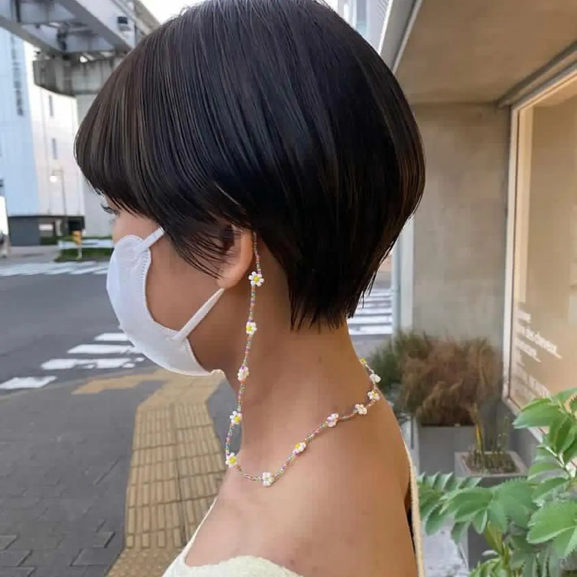 ショート カラー パーマ ヘアアレンジ ショートヘア ヘアセット 押切 響 のヘアスタイル