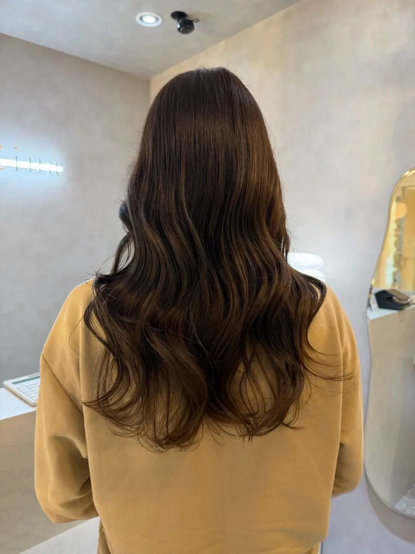ロング カラー カット ヘアカラー トリートメント 🎀髪質改善/艶髪/ 艶カラー🎀浅田涼風のヘアスタイル
