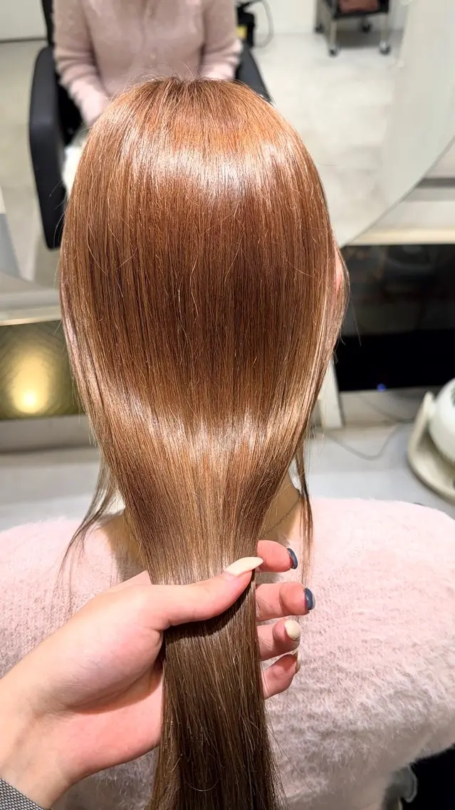 ロング カラー ヘアカラー トリートメント IENA髪質改善 honokaのヘアスタイル