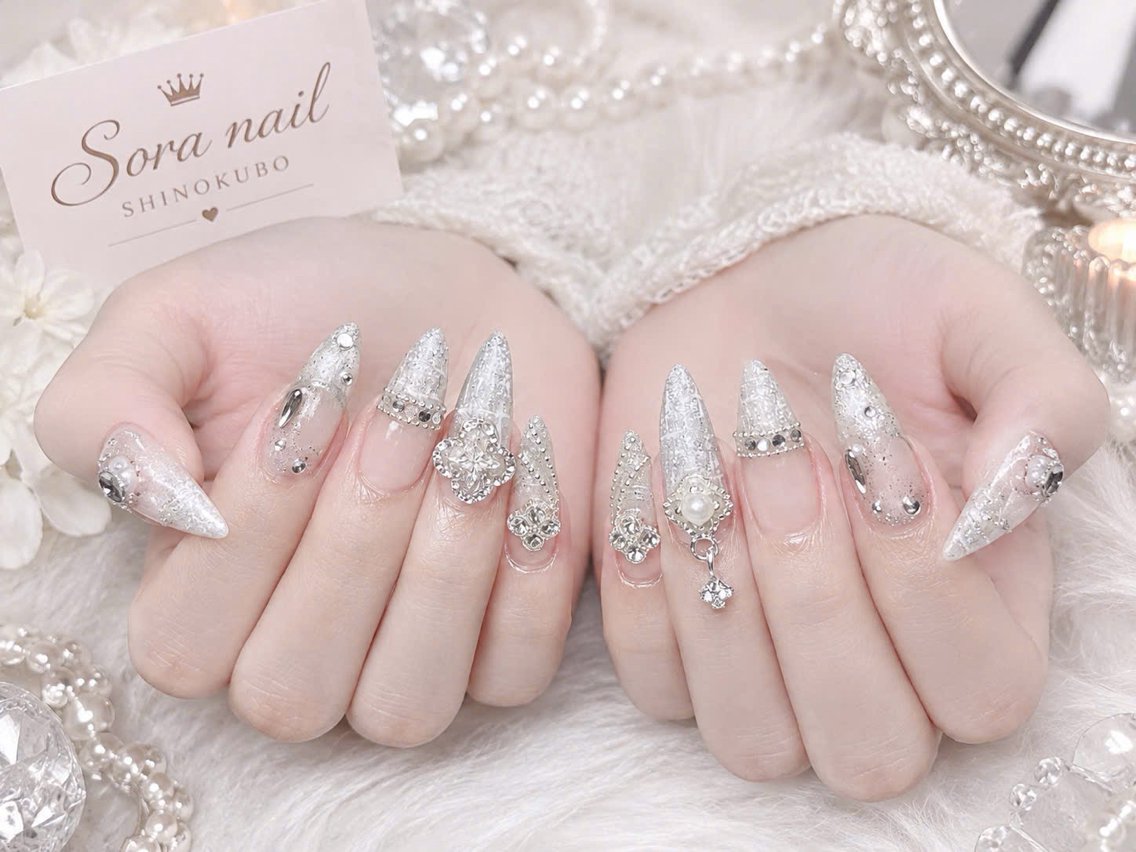 ネイル 長さ出し ジェルネイル 韓国ネイル 持ち込み ワンホンネイル ハンドネイル Sora nail 長さ出し専門店のネイルデザイン
