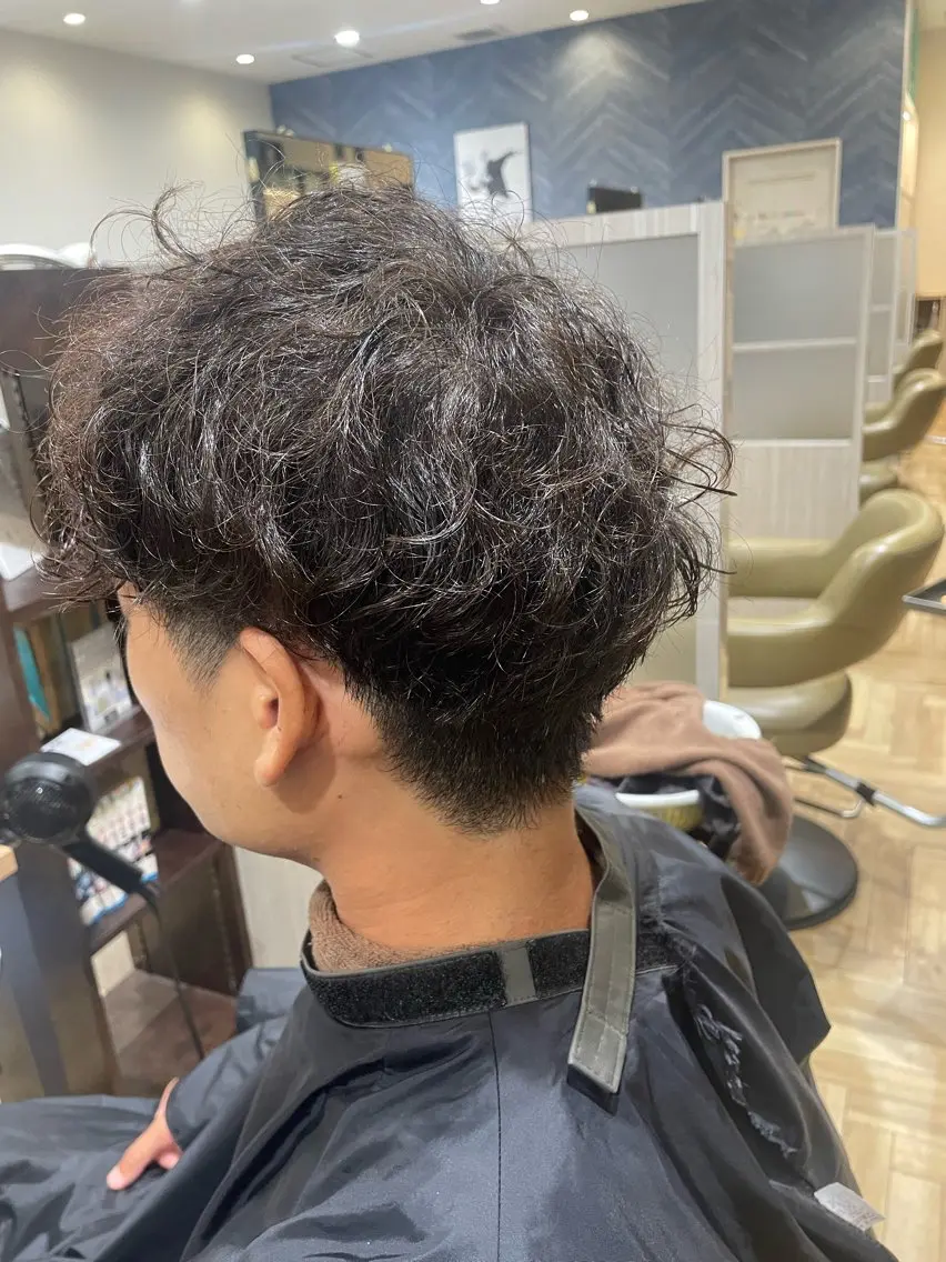 パーマ カット パーマ 中村 誠也のヘアスタイル