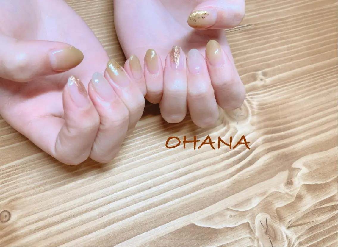 ネイル フットネイル ハート ミラーネイル ニュアンスネイル ショートネイル nailroom OHANA🌴のネイルデザイン