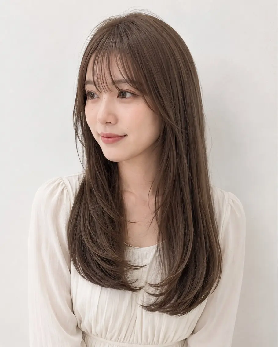 ロング カット トリートメント モテ🤍トレンドヘア /新宿/ワカナのヘアスタイル