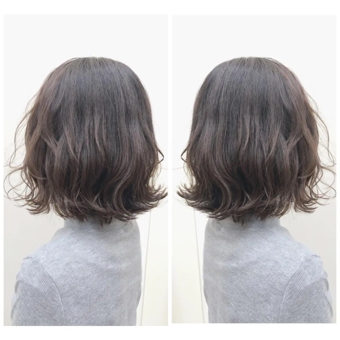 ミディアム カラー アッシュ ベージュカラー グラデーションカラー ナチュラルスタイル/ 透明感カラー/比嘉のヘアスタイル