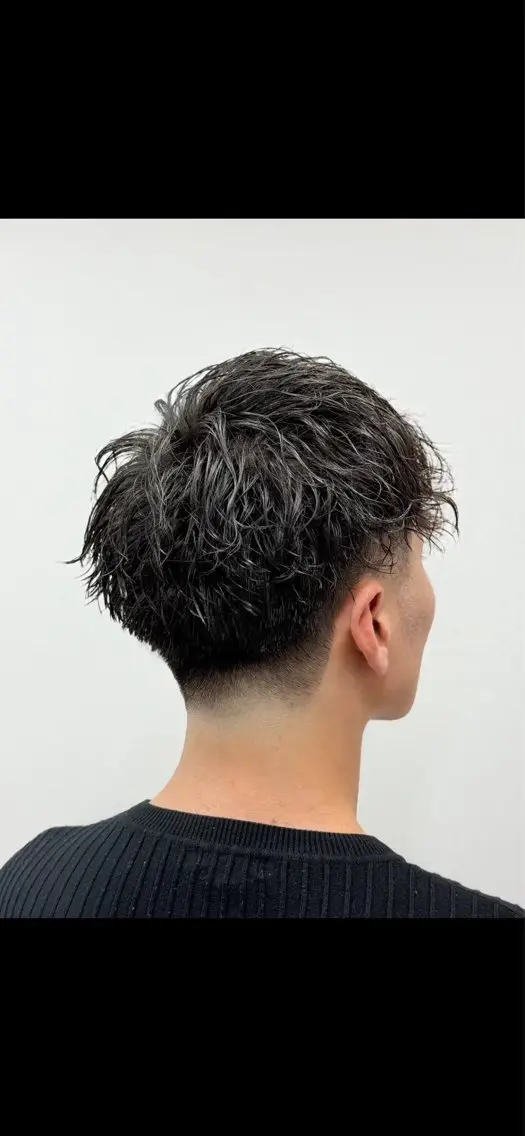 カット（フェード希望）＋ヘアセットの写真