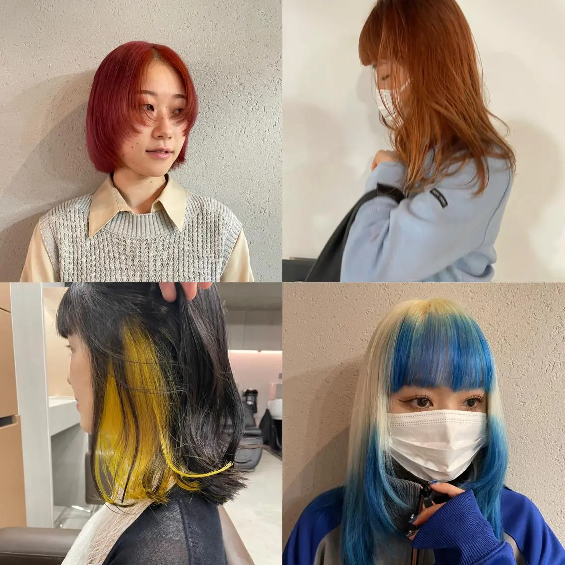 ミディアム カラー メンズ ヘアカラー 吉田一輝 外国人パーマのヘアスタイル