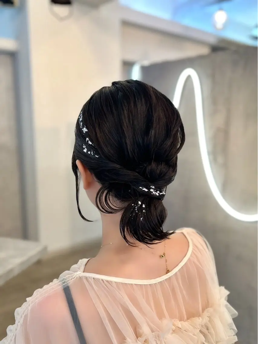 ヘアアレンジ ヘアセット VISAGE ba.sk 金子詩帆のヘアスタイル