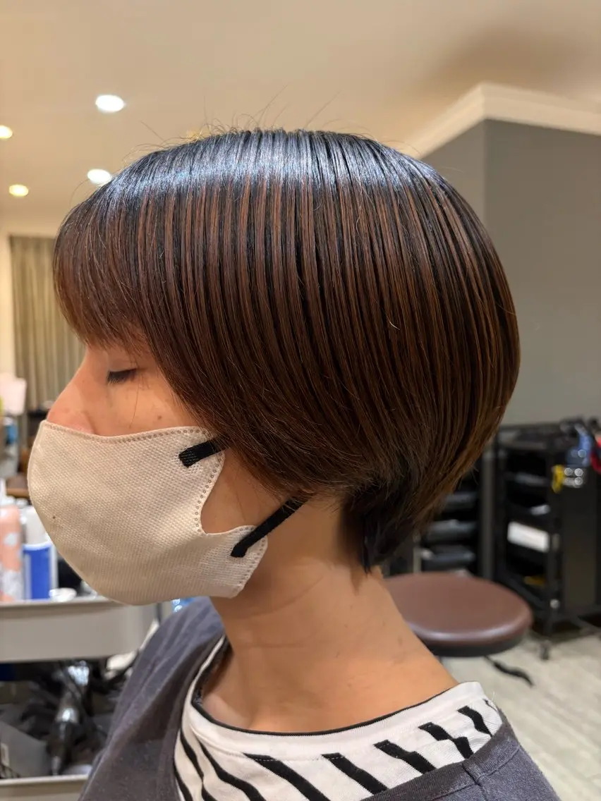 ショート カット 田村優 能見台のヘアスタイル