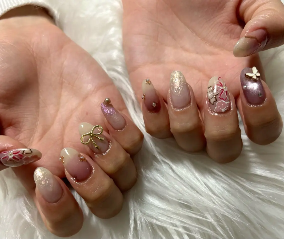 ネイル ハンドネイル nail salon HIRUKANAのネイルデザイン
