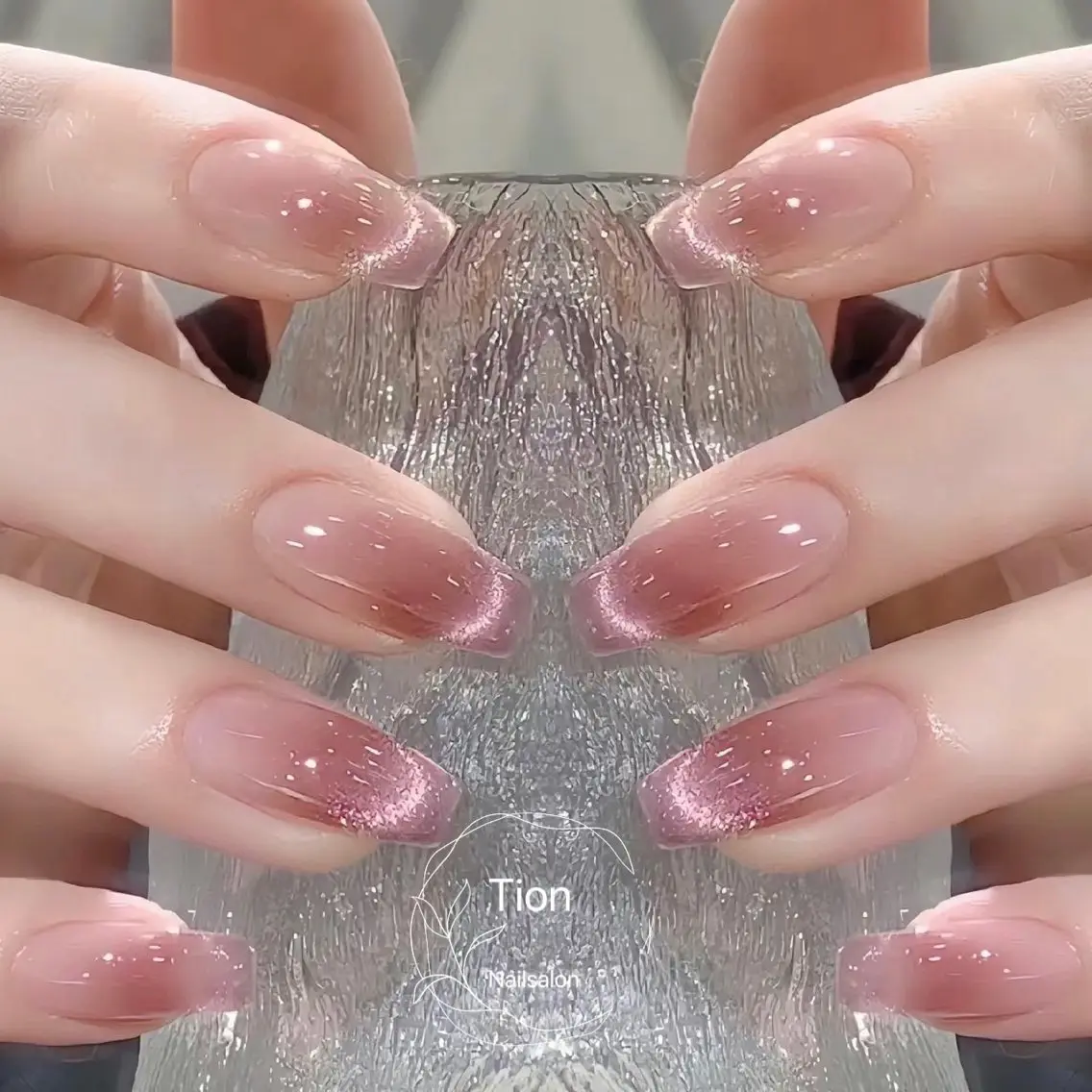 ネイル チークネイル 長さ出し フットネイル フレンチネイル ジェルネイル Nailsalon Tion 川崎店のネイルデザイン