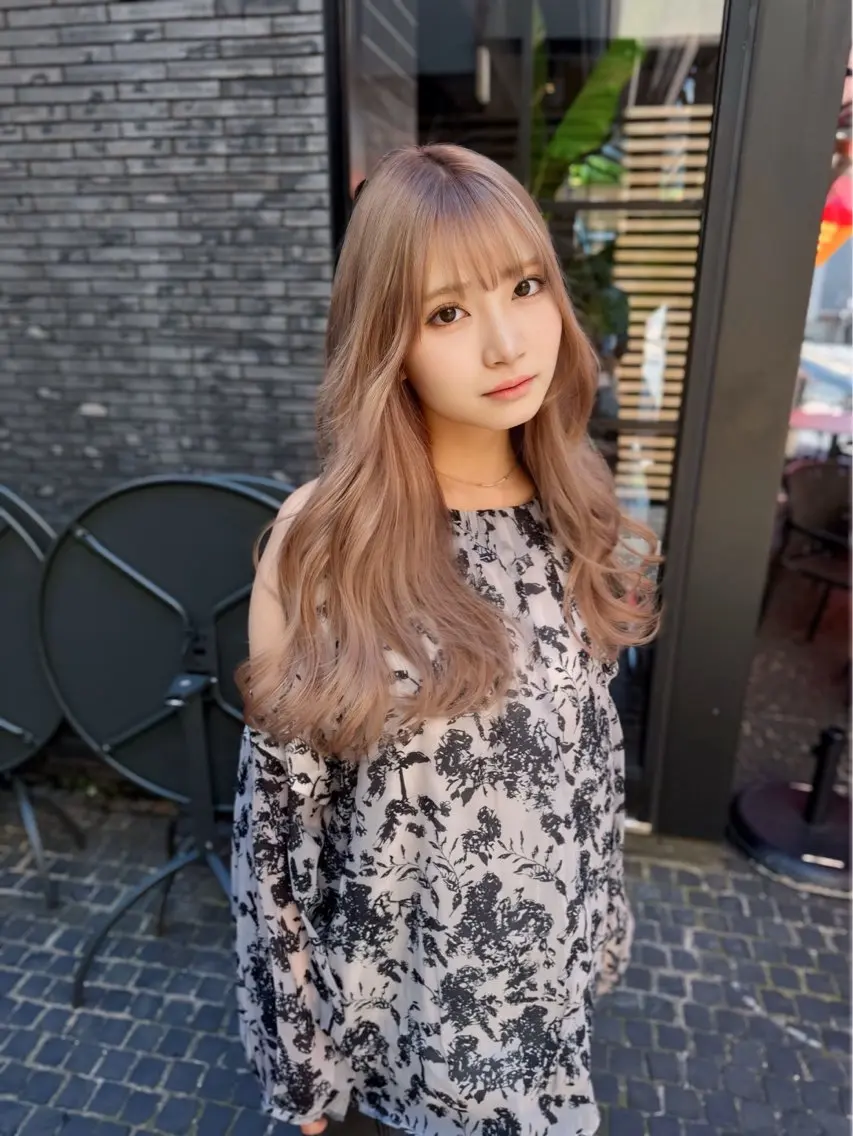 ロング カラー カット ヘアカラー トリートメント エクステの神様 ▫️原島ユウヤ▫️のヘアスタイル
