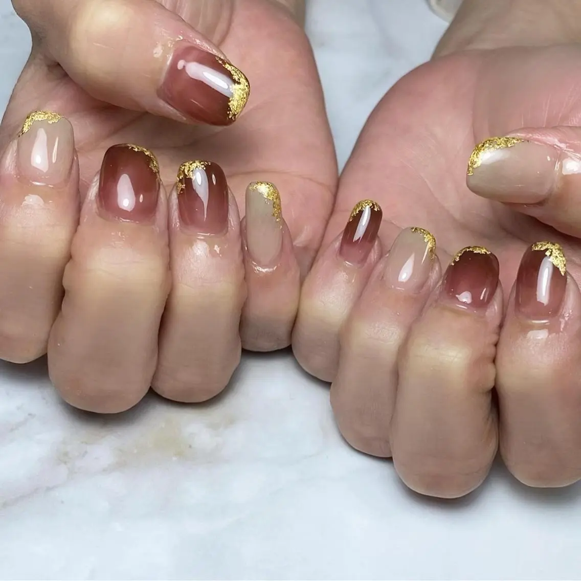 ネイル ロングネイル シンプルネイル ameria meguのネイルデザイン