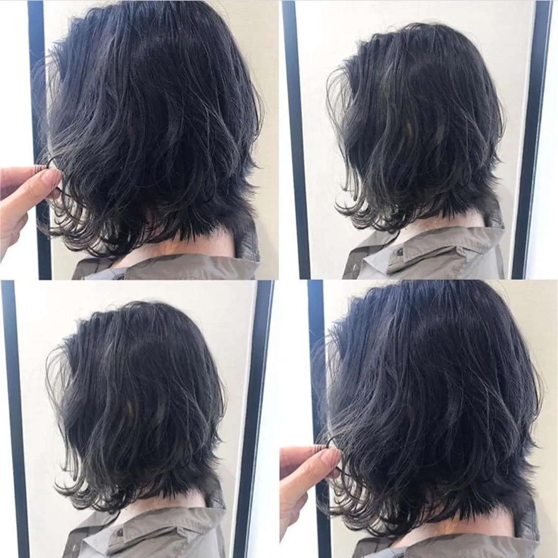 ショート カラー アッシュ アッシュグレー ダークアッシュ イルミナカラー カット ヘアカラー トリートメント 高木 麻知子のヘアスタイル