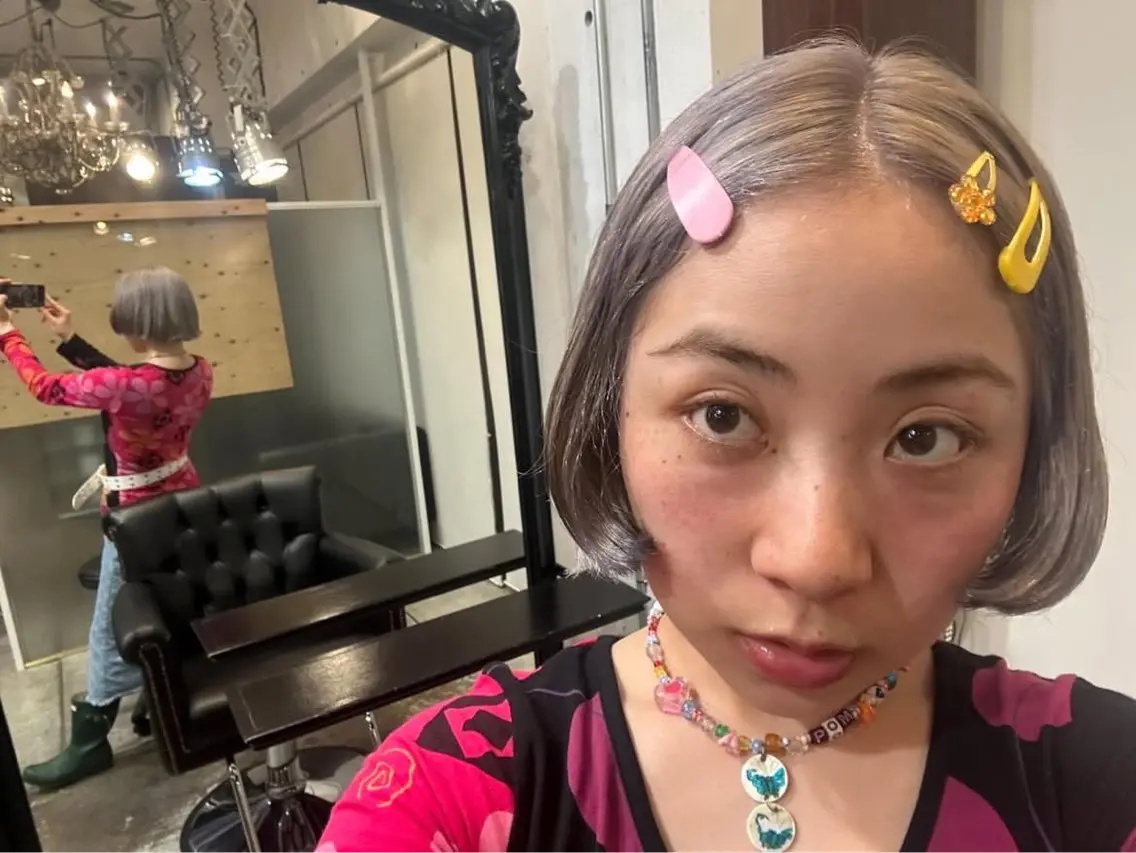 ショート カラー ヘアカラー 透明感カラー/パーマ hitomiのヘアスタイル