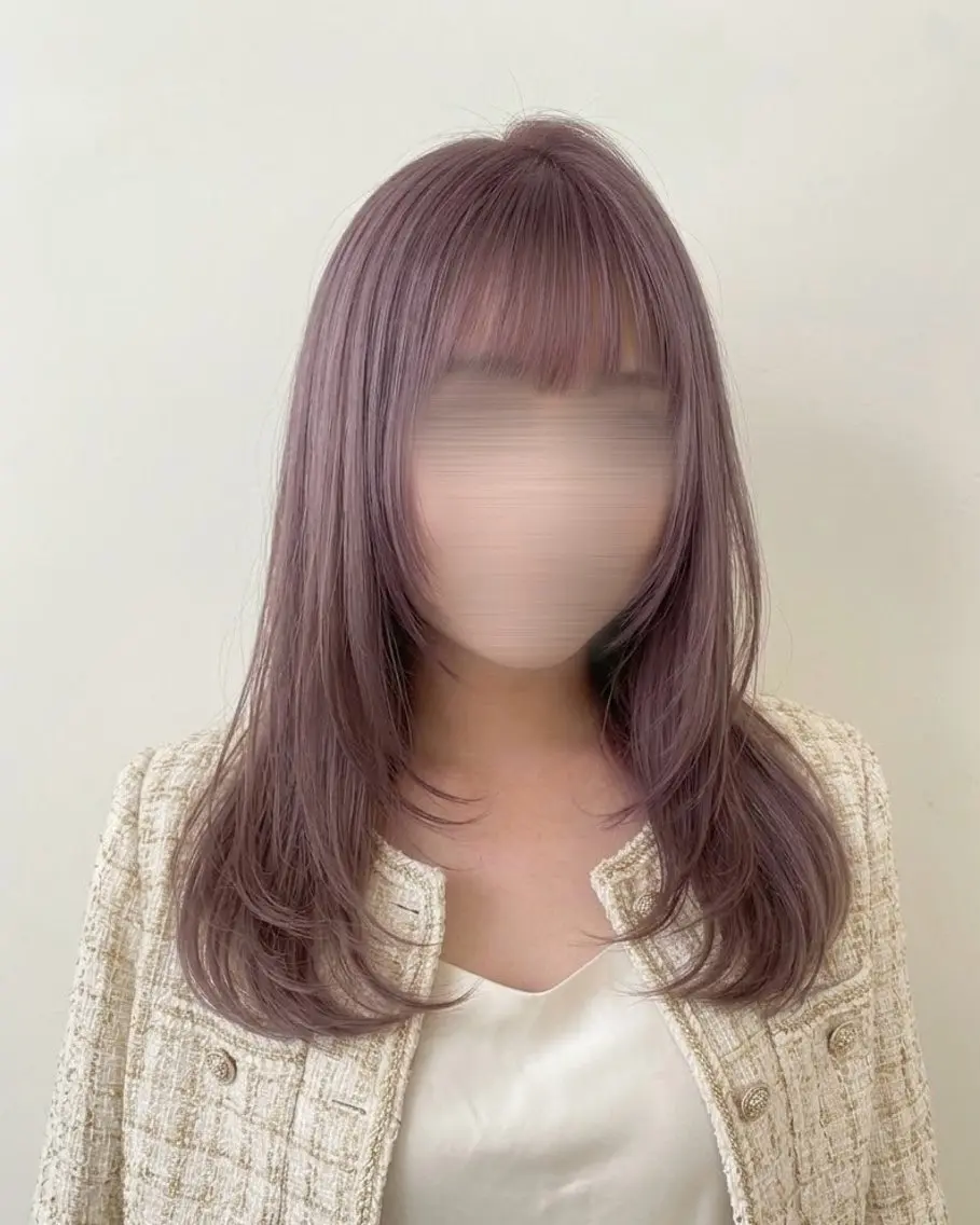 カラー ブリーチ 透明感カラー 髪質改善 縮毛矯正 カット ヘアカラー トリートメント 🩶透明感｜レイヤー ｜Honoka🩶のヘアスタイル