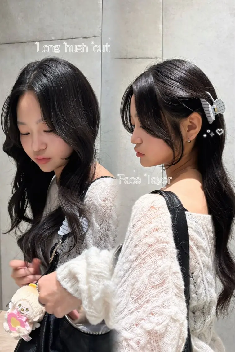 ロング カラー 韓国レイヤー 柔らかカラーRinoのヘアスタイル