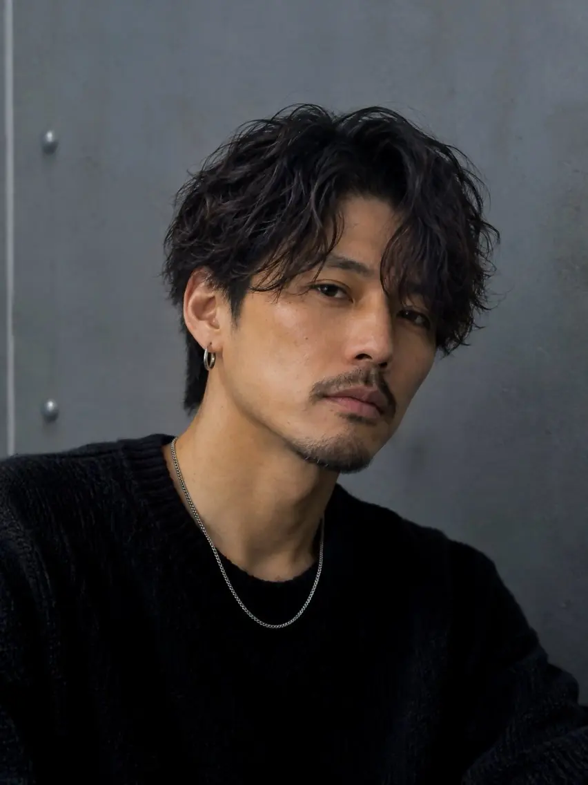 ショート パーマ メンズ 波巻きパーマ カット パーマ トリートメント メンズの悩み解決専門 柏パーマ職人/曽我尾のヘアスタイル