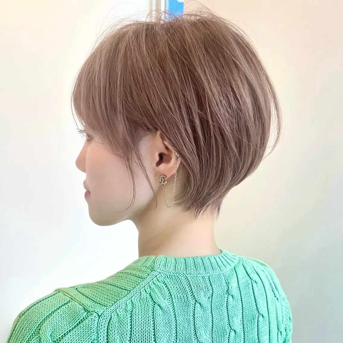 ショート ハンサムショート 丸みショート イエローカラー ボブ 韓国風ヘア カット ヘアカラー ショート・ボブ特化 mahoのその他イメージ