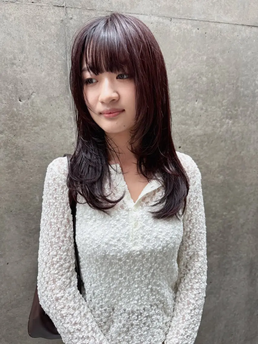 【人気NO.3】透明感カラー+超音波ダメージケアトリートメントの写真