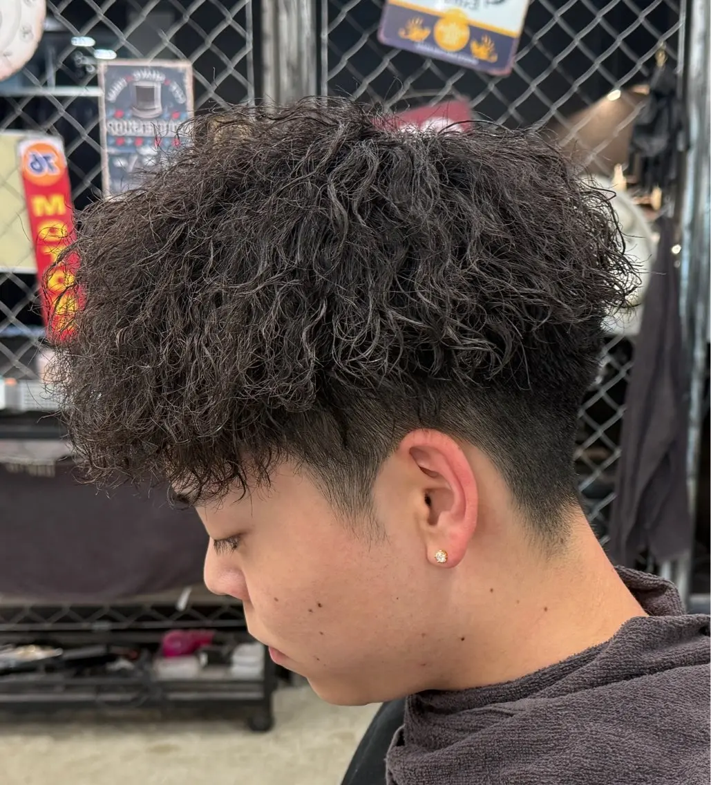パーマ メンズ メンズパーマ ツイストスパイラルパーマ スパイラルパーマ パーマ 快斗🔥メンズパーマ 🔥モデル募集中🔥のヘアスタイル