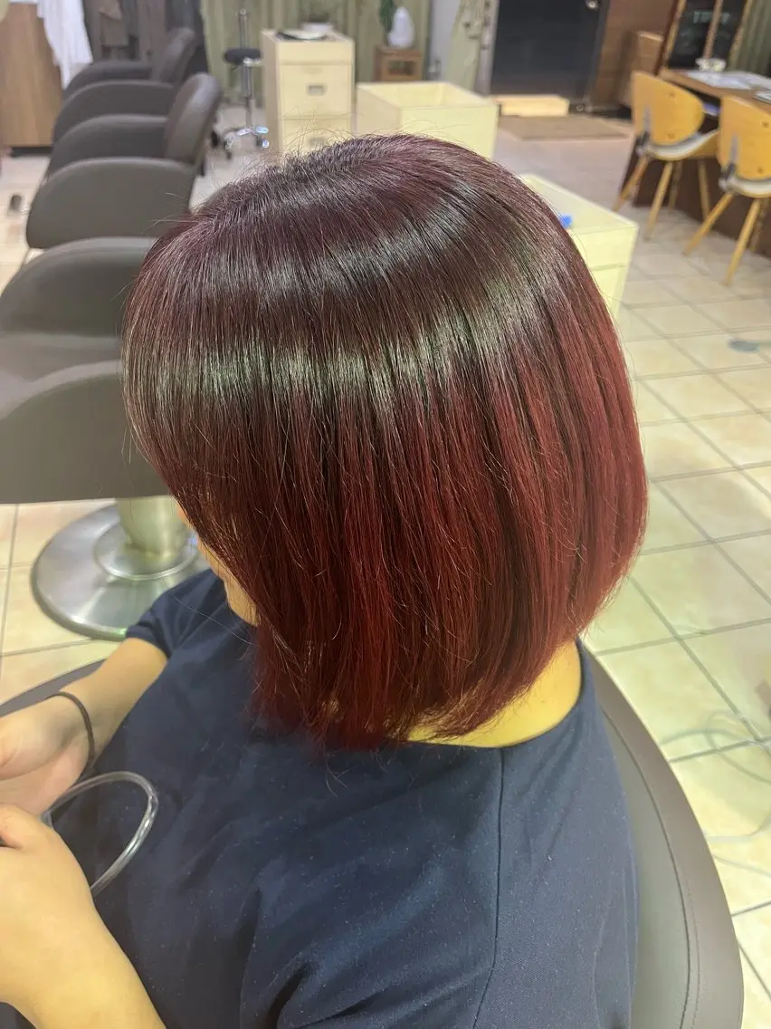 カラー ヘアカラー 竹内 彩香のヘアスタイル