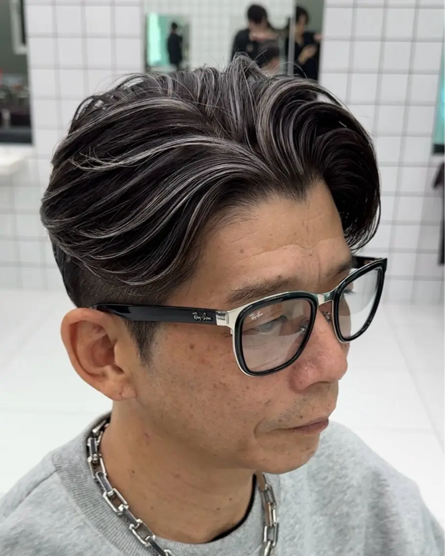 ショート カラー メンズ メンズハイライト メンズメッシュ ハイライトカラー メッシュ ハイライト ショート/ハイライト 無料‼️愛斗のヘアスタイル