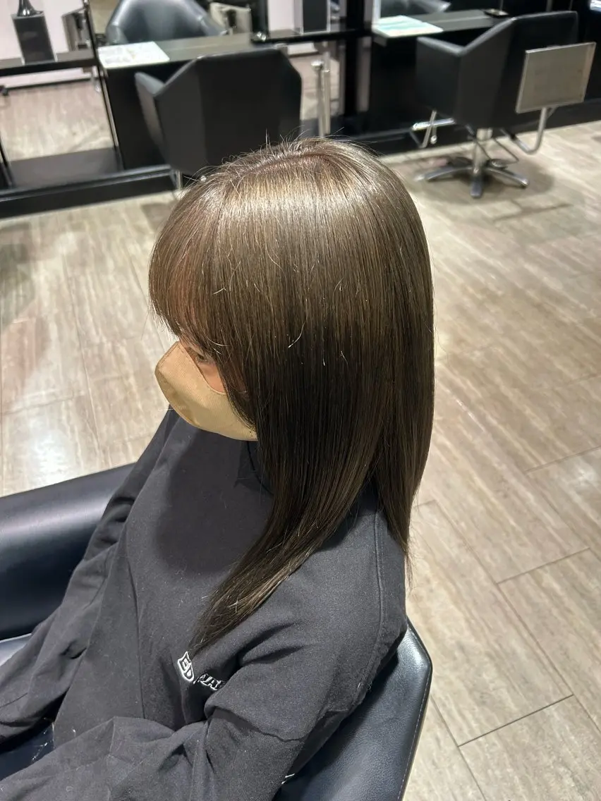 ミディアム ヘアカラー トリートメント ishizuka toaのヘアスタイル