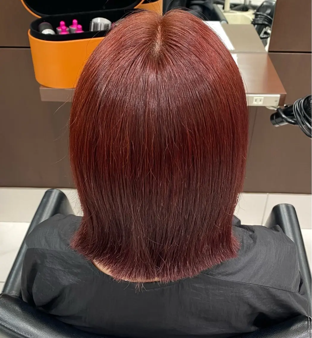 ミディアム カラー 中嶋 美華のヘアスタイル